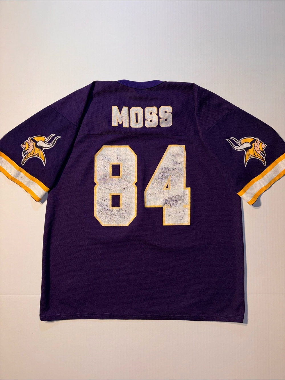 Vtg Minnesota Vikings Randy Moss #84 90’s Logo 7 NFL Football Jersey Sz Large